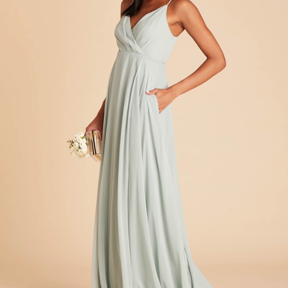KAIA CHIFFON BRIDESMAID SAGE DRESS